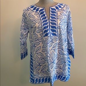 NWT Gretchen Scott Blue tunic